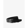 Prada Mens Black Saffiano Leather Belt