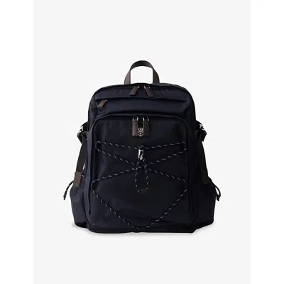 PRADA MENS BLUE SPEEDROCK RE-NYLON AND LEATHER BACKPACK