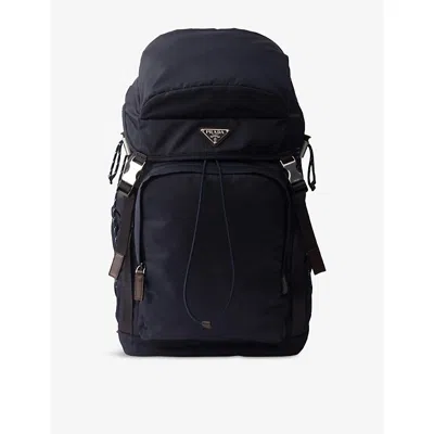 Prada Mens Blue Speedrock Re-nylon Shell Backpack