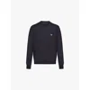 Prada Mens Blue Superfine Crewneck Wool Sweatshirt