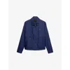 Prada Mens Blue Technical Cotton-blend Blouson Jacket In Blue
