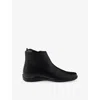 Prada Mens Black Toblach High Top Leather Ankle Boots Eur 43 / 9 Uk In Black