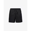 Prada Mens Black Triangle-logo Re-nylon Swim Trunks