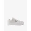 Prada Lace-up Low-cut Casual Shoes In White