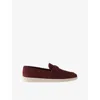 Prada Loafer Aus Wildleder In Brown