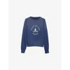 PRADA MENS PRADA VINTAGE-FINISH TRIANGLE-APPLIQUÉ COTTON-JERSEY SWEATSHIRT