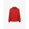 Prada Enamel Logo Windbreaker Jacket In Red