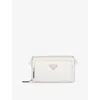 Prada Logo-plaque Leather Messenger Bag