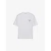 Prada Logo Oversized Cotton Jersey T-shirt