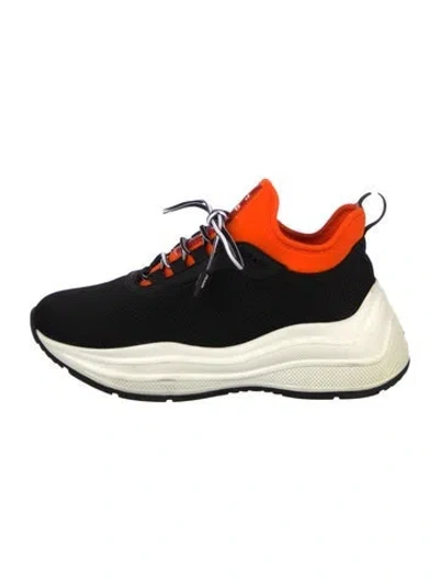 Pre-owned Prada Mesh Accents Sneakers In Multi