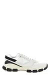 Prada Mesh And Suede Sneakers In Multi