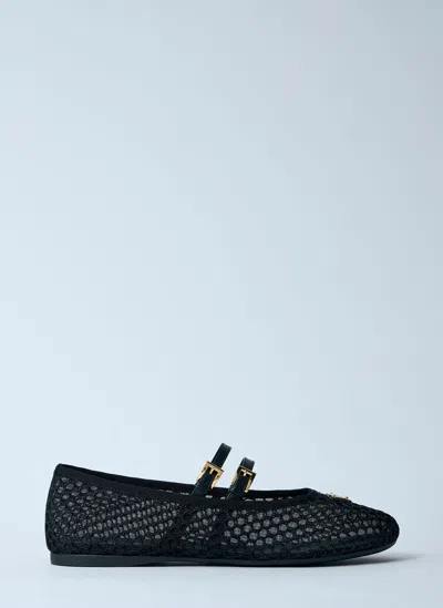 PRADA MESH BALLERINA FLATS
