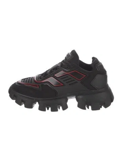 Pre-owned Prada Mesh Chunky Sneakers In Black