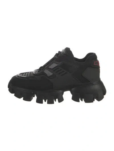 Pre-owned Prada Mesh Chunky Sneakers In Black
