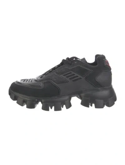 Pre-owned Prada Mesh Chunky Sneakers In Black