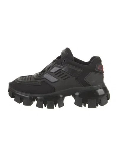 Pre-owned Prada Mesh Chunky Sneakers In Black