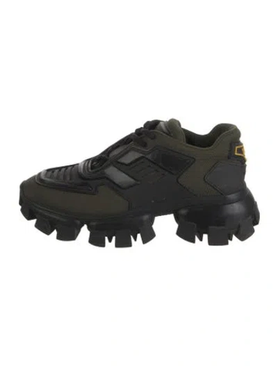 Pre-owned Prada Mesh Chunky Sneakers In Black