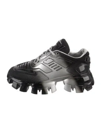Pre-owned Prada Mesh Chunky Sneakers In Black
