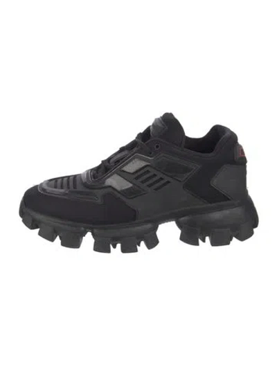 Pre-owned Prada Mesh Chunky Sneakers In Black