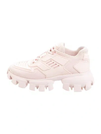 Pre-owned Prada Mesh Chunky Sneakers In Pink