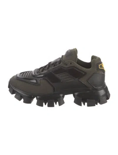 Pre-owned Prada Mesh Colorblock Pattern Athletic Sneakers In Multi
