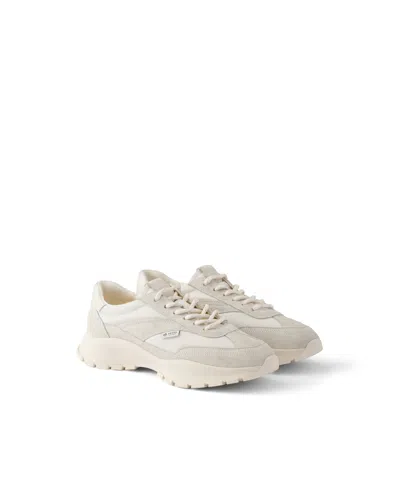 Prada Sneaker Aus Netzgewebe Und Veloursleder In Multi
