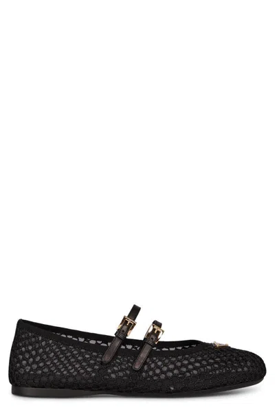Prada Mesh Fabric Ballerinas