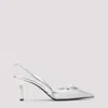 Prada Mesh Fabric Slingback Pumps In Multi