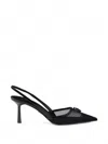 Prada Mesh Fabric Slingback Pumps In Multi