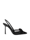 Prada Mesh Slingback Pumps In Black