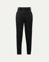 Prada High-waist Skinny Pants In Nero