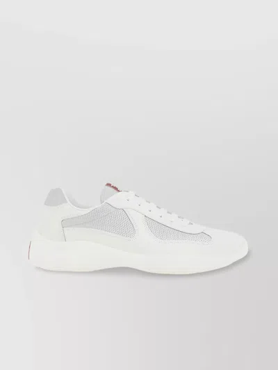 PRADA MESH PANEL LACE-UP SHOES