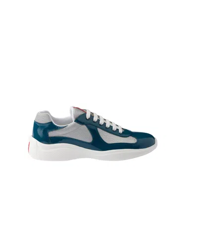 PRADA PRADA MESH PANEL LOW-TOP SNEAKERS