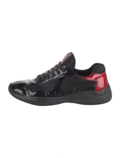 Pre-owned Prada Mesh Printed Sneakers In Multi