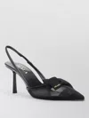 Prada Mesh Slingback Pumps Featuring Bow Detail In Black