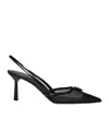 Prada Mesh Fabric Slingback Pumps In Multi