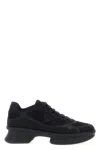Prada Sneakers Mesh Upper Rubber Sole In Black