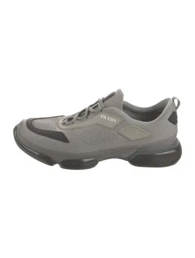 Pre-owned Prada Mesh Sneakers In Black