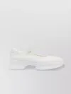 Prada Mesh Upper Platform Ballerinas With Strap Detail