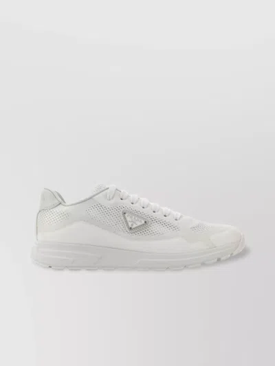 Prada Mesh Upper Rubber Sole Sneakers