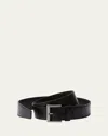 Prada Logo-engraved Buckle Leather Belt