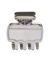 Prada Triangular Hair Clip Metallic Finish