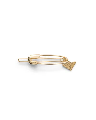 Prada Haarspange Aus Metall In Gold