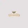 Prada Triangular Claw Clip Hair Accessory In Transparent