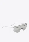 Prada Metal Mask Sunglasses In Metallic