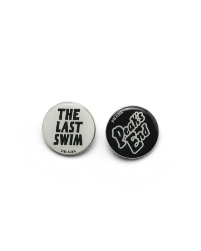 Prada Metal Pins In Multi