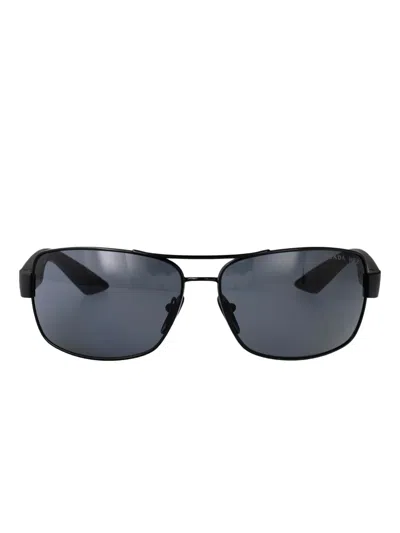 Prada Metal Rectangle Sunglasses