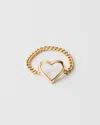 Prada Metal Ring In Gold
