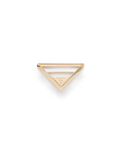 Prada Schalring Aus Metall In Gold