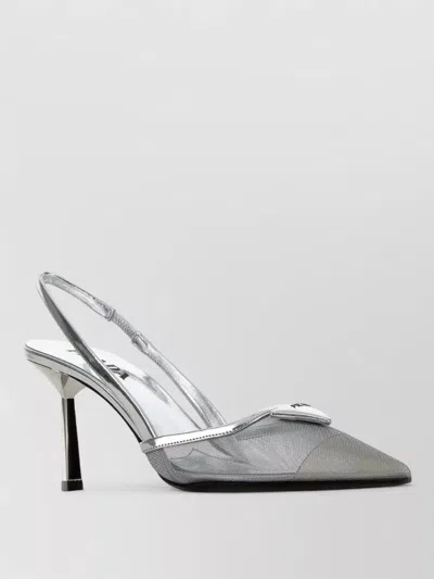 PRADA POLYAMIDE MESH SLINGBACK PUMPS